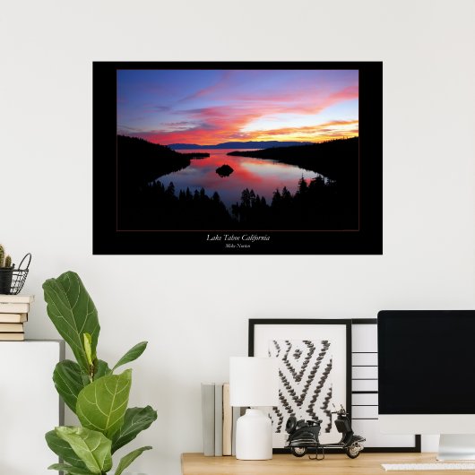 タホ湖 ポスター (ホームオフィス)