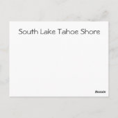 タホ湖 ポストカード (裏面)