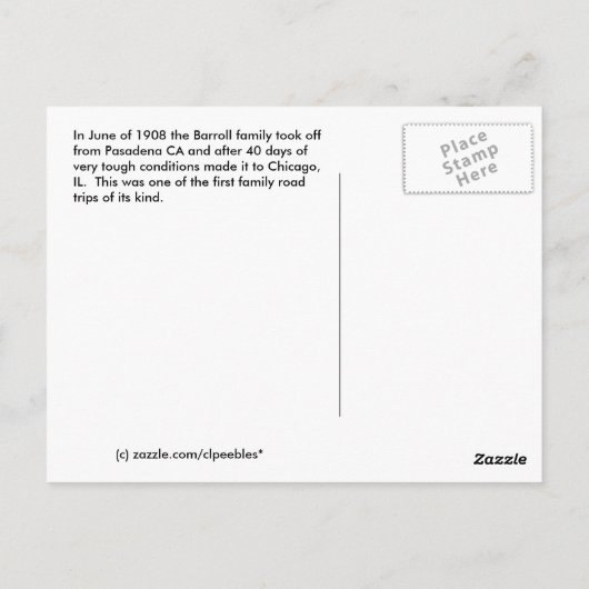 タホ湖 ポストカード (裏面)