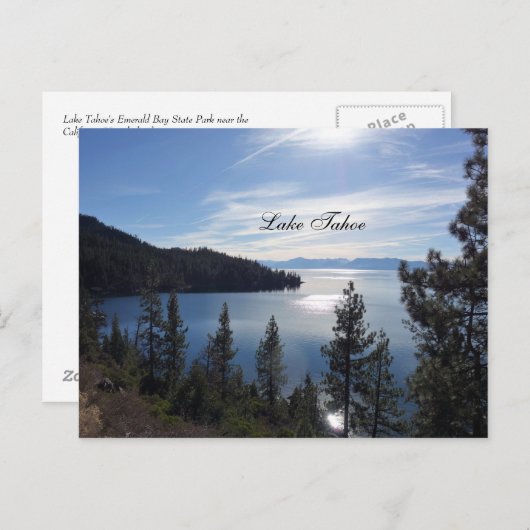 タホ湖 ポストカード (正面/裏面)