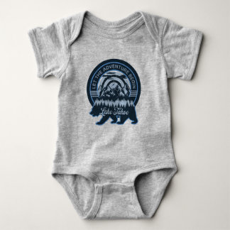 タホ湖：冒険をクマから始めよう ベビーボディスーツ