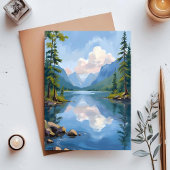 タホ湖 | 油絵風景 ポストカード