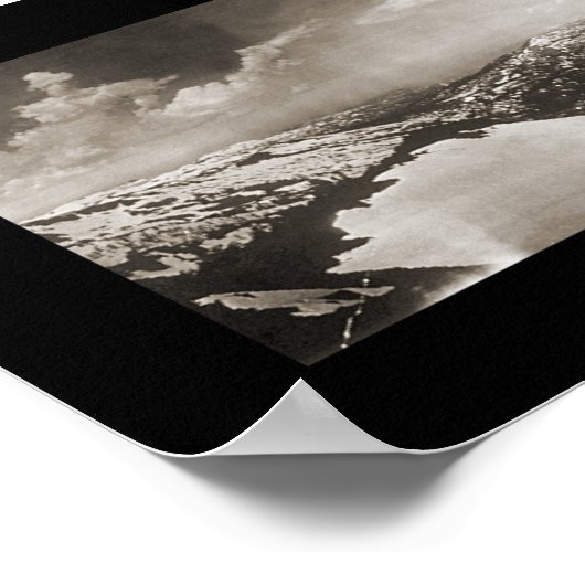 タホ湖CA写真1906 ポスター (角)