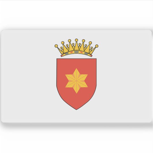 タボララ国国旗（1836年～1962年） シール (正面)