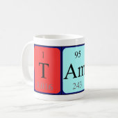 タマの周期表名mug コーヒーマグカップ (正面左)