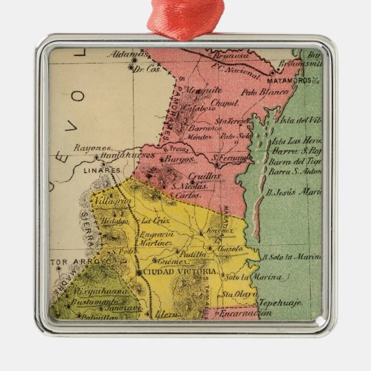 タマウリパス州、メキシコ メタルオーナメント (正面)