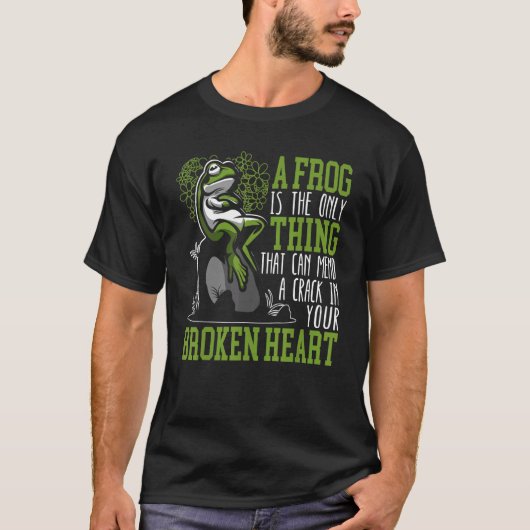 タマガネ両生動物脊椎動物カエル Tシャツ (正面)