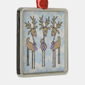タマキビのリボンのトナカイ(胃癌) メタルオーナメント (右)