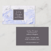 タマキビの水彩画の大理石の名刺 名刺 (正面/裏面)