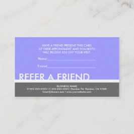 タマキビの灰色のシンプルは友人のカスタム・カードを参照します 紹介カード