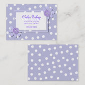 タマキビの青及び白い水玉模様は日付カードを遊びます コーリングカード (正面/裏面)