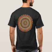 タマサボテンの曼荼羅1のTシャツ Tシャツ (裏面)