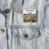 タマサボテンピンボタンの名札 缶バッジ (インサイチュ)