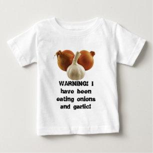 タマネギおよびニンニク ベビーTシャツ