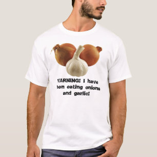 タマネギおよびニンニク Tシャツ