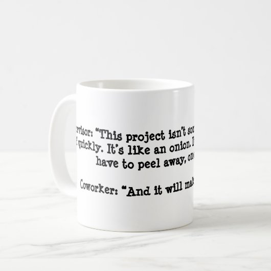 タマネギのように コーヒーマグカップ (正面左)