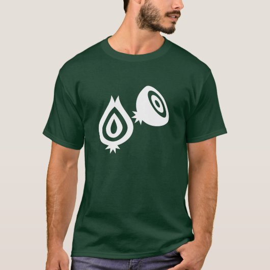 タマネギのピクトグラムのTシャツ Tシャツ (正面)