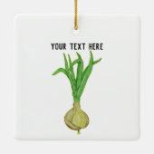 タマネギの成長 セラミックオーナメント (裏面)