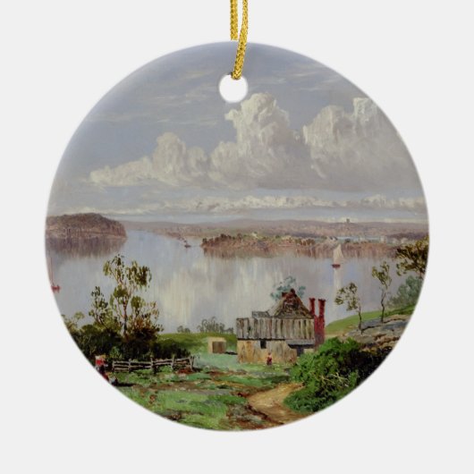 タマネギの港、シドニーからの眺め セラミックオーナメント (正面)