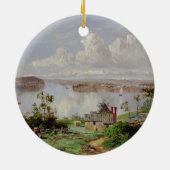 タマネギの港、シドニーからの眺め セラミックオーナメント (裏面)