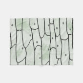 タマネギの細胞 フリースブランケット (正面(横))