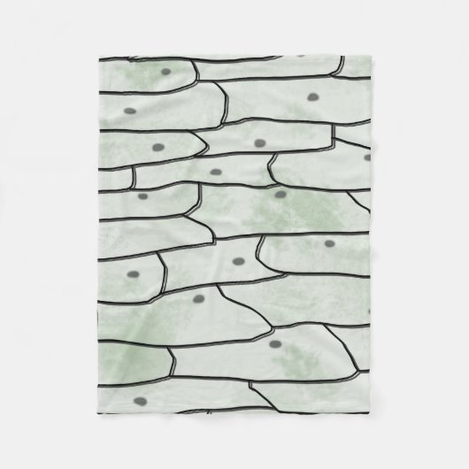 タマネギの細胞 フリースブランケット (正面)