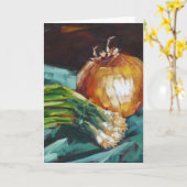 タマネギ カード (黄色い花)