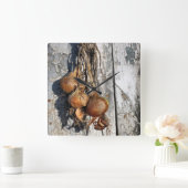 タマネギ スクエア壁時計 (ホーム)