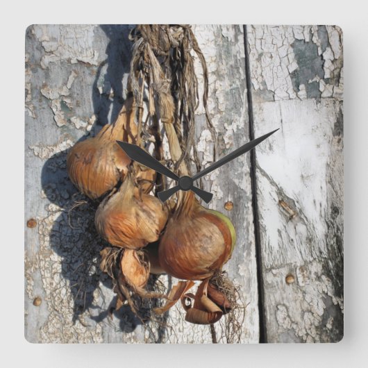 タマネギ スクエア壁時計 (正面)