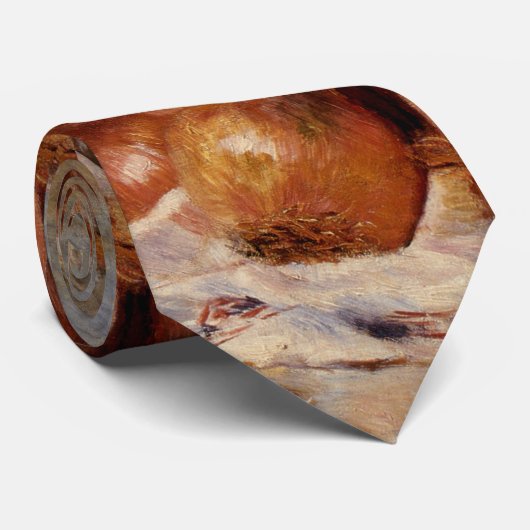 タマネギ(1881年)が付いているルノアールの静物画 ネクタイ (ロール)