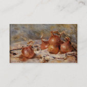 タマネギ(1881年)が付いているルノアールの静物画 名刺 (裏面)