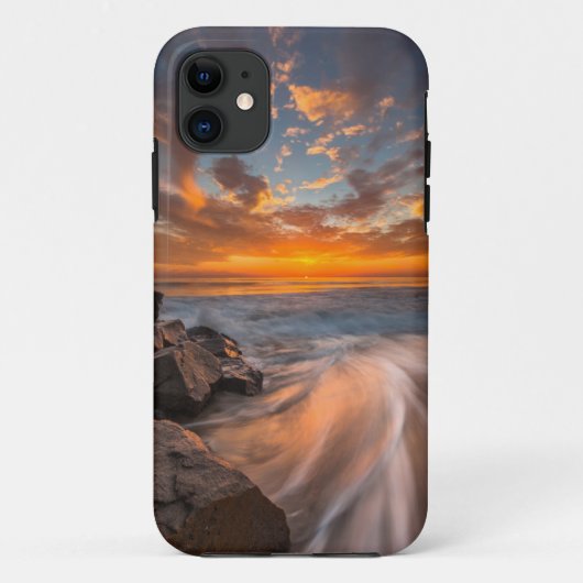 タマラックビーチからのサンセット Case-Mate iPhoneケース (裏面)