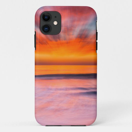 タマラックビーチからの抽象的な夕焼け Case-Mate iPhoneケース (裏面)