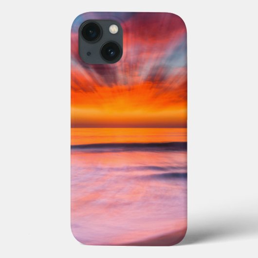タマラックビーチからの抽象的な夕焼け Case-Mate iPhoneケース (裏面)