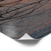 タマリンドに燃えるコスタリカの夕日 ポスター (コーナー)