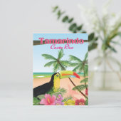 タマリンドコスタリカビーチホリデーポスター シーズンポストカード (スタンド正面)