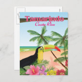 タマリンドコスタリカビーチホリデーポスター シーズンポストカード (正面/裏面)