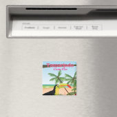 タマリンドコスタリカビーチホリデーポスター マグネット (インサイチュ (食洗機))