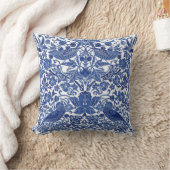 タマリンドバード中国ブルー クッション (ブランケット)