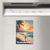 タマリンド・コスタリカのサーファー マグネット (インサイチュ (食洗機))