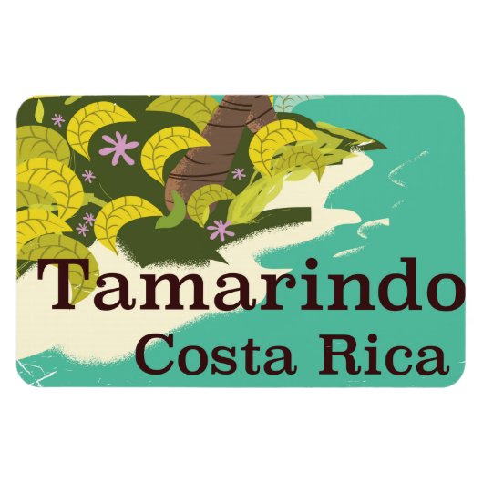 タマリンド コスタリカ 旅行ポスター マグネット (横)
