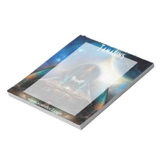 タマリン5SFフラクタル作品 ノートパッド (回転)