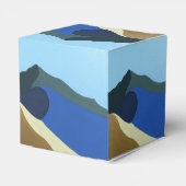 タマルパイアス山の箱の色絵を描付け フェイバーボックス (裏面サイド)