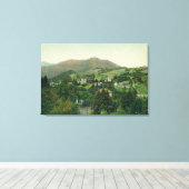 タマルパイス山の空中景観 キャンバスプリント (インサイチュ (ウッドフロア))