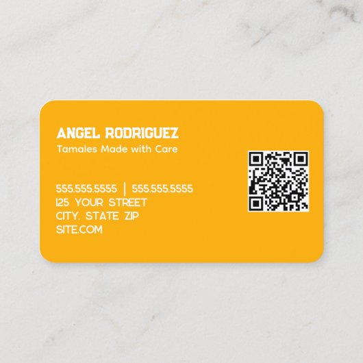 タマレカスタムスQR 名刺 (裏面)