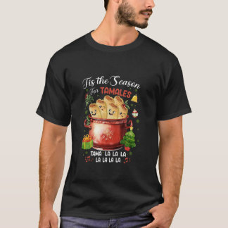 タマレスのクリスマスメキシコ料理の季節 Tシャツ