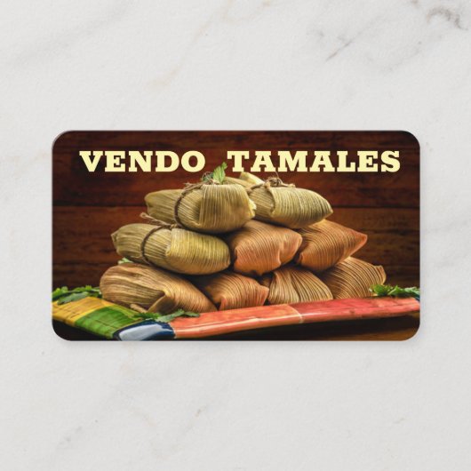 タマレス販売 ビジネスカード (正面)
