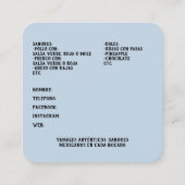 タマレス スクエア名刺 (裏面)