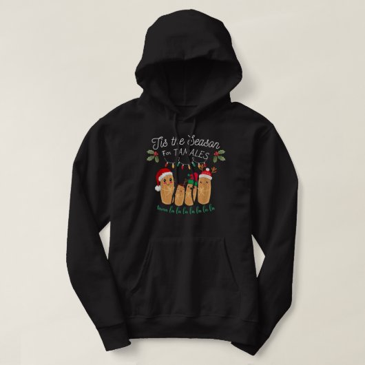 タマレス・メキシコ・クリスマスの季節 パーカ (デザイン正面)