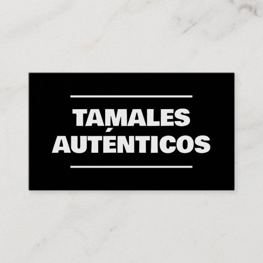 タマレス 名刺 (正面)